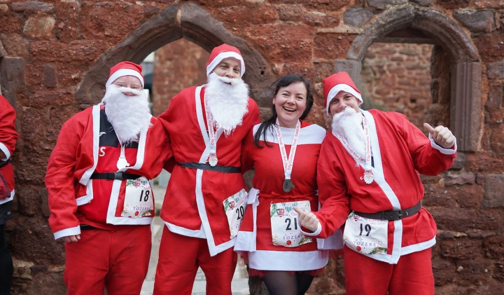 Santas take over Exeter High Street